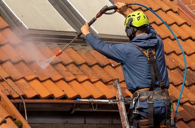 Démoussage et hydrofuge de toiture à Cobrieux